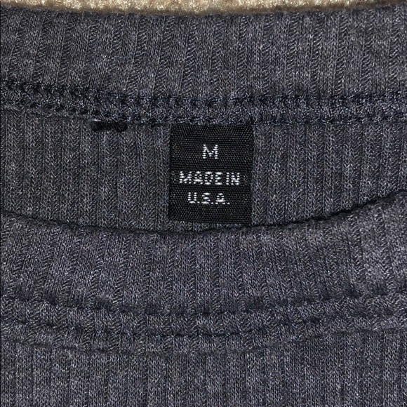 Grey halter top, cropped, size M - Picture 2 of 3